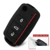 Autosleutel Sile Case Voor Vw Bora Beetle Tiguan Passat Golf Jetta Eos Skoda Fabia Octavia Remote Fob Shell Er drop Levering Mobiles Moto Dh0Bt