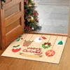 Carpets 1PCS Gift Of Christmas Door Mat Mathorror Surrounding Doormat Home Floor Soft Non Slip Winter Blanket Twin Size