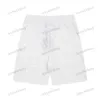 xinxinbuy Men designer Tee t shirt 23ss plaid Jacquard towel fabric sets short sleeve cotton women white black XS-2XL