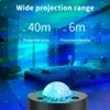 Bahçe Dekorasyonları Kuzey Işıkları Galaxy Projector Aurora Yıldız Projektör Gece Işığı Yatak Odası Dekor Çocuk Hediyesi için Yerleşik Müzik Projeksiyon Lambası 230617