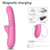 Massagegeräte-Schub-G-Punkt-Vibrator für Frauen Clitoris Stimulator Zunge lecken automatische Teleskop-Masturbation