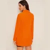 Damespakken Sexy Dameskleding Slim Fit Pak Op voorraad Double Breasted Oranje Blazer Elegant Modieus Dagelijks Vrijetijdskleding Jas 1 stuk Dames