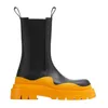 Blanco Mujer Hombre BOTTEGA botas de lujo Tire Lean Leather Chelsea Botines de mujer Hombres Lug plataforma zapatos gruesos lady Knight botas bajas botas de diseño 35--45 XXOXXX