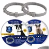 Dog Flea Tice Meredies Pet Cat и воротниц Антипаразитарное ожерелье Регулируемое Antavel For Pupp Big Product