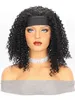 Nxy Hair Wigs Headband Synthetic Kinky Curly Full Machine Made for Black Women Curl Daily Wigs with 230619