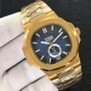 Luxury Mens Designer Nautilus Automatisk Watch 5726 Moons Watch High Quality 904 SS Gold Movement Watches Montre