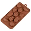 Stampi per cioccolato a forma di frutta in silicone Cottura domestica Utensili per stampi fai-da-te ad alta temperatura Utensili da cucina