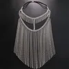 Hair Clips Barrettes Indian Full Tassel Mask Chain Jewelry Decoration Face For Women Bridal Veils Wedding Crystal Beaded Christmas Party 230619