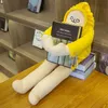 Animais de pelúcia de pelúcia bonecos Woongjang homem de banana amarelo brinquedo de pelúcia coreano pop decalque boneca presente de aniversário 230619