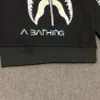 A Bathing A Ape Popolare logo lettere a testa di squalo girocollo in pile