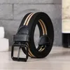 Belts Outdoor Men Belt Striped Braided Waist Strap Casual Jeans Pant Waistband Thickened Cotton Cloth Fashion Simple Style