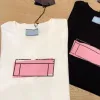 メンズレディースTシャツデザイナーとレターフレーム印刷されたファッションメンTシャツコットンカジュアルTシャツ短袖Luxurys衣料品メタルラベルTシャツ混合サ​​ンプル