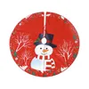 Tapis de Noël bonhomme de neige imprimé arbre jupe bas décoration scène robe 47 le grand surdimensionné H jeter