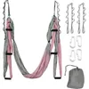 Fasce di resistenza Mix Color Anti-gravity Aerial Yoga Amaca Set con cintura di estensione e borsa per il trasporto Altalena volante Palestra appesa Cintura 230617