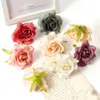 Fleurs séchées 5/10 pièces Rose têtes artificielles soie faux pour la décoration de la maison mariage décoration bricolage mariée guirlande accessoire