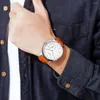 Relógios de pulso SKMEI Montre Femmes Moda Masculina Relógio Quartzo Luxo Couro Casual Relógio Esportivo À Prova D' Água Relogio Masculino Drop