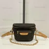 2023 Mini Leather Bumbag Designer Chain Bum Bag Wallet Pres