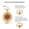 Pocket Watches Gold Luxury Premium Digital Display Quartz Pocket Watch Ladies Vintage Elegant Pendant Necklace Gift reloj de bolsillo 230619