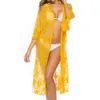 Maillots de bain pour femmes Beach Cover Up Soft Sexy Applique Lace Coat Bikini pour les sports nautiques