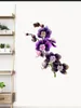 Wall Stickers Three Ratels QCF125 Elegant Phalaenopsis Branch Art Of Various Colors Room Decoration