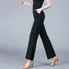 Stage Wear 2023 Pantalon de danse moderne Femme Pantalon de pratique latine