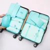 Storage Bags 8Pcs Packing Cubes Travel Luggage Organizer Suitcase Cases Clothes Shoe Tidy Pouch Bag Toiletries Wash