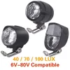 Fietsverlichting 6V 80V 24V 36V 48V 60V Universele Compatibel 3W 100LUX elektrische Fiets E Bike Koplamp Front Light Head Lamp 230619