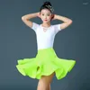 Stage Wear Kinderen Latin Dans Jurk Meisjes Moderne Waltz Oefenkleding Kids Salsa Party Competitie Dansen Tango Kostuums