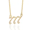 Collane del pendente Numero Chain Necklace111-999 di angelo Monili fortunati dell'acciaio inossidabile di fascini