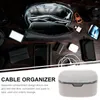 Storage Bags Data Cable Box Wire Case Dust-proof Tabletop Organizer Compartment Earphone Bin Lid