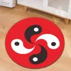 Yin Yang Tai Chi Gossip Printing Carpet Creative Computer Chair Round Cushion Geometric Anti-slip Home Carpet Round Carpet L230619