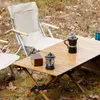 Mobili da esterno portatili pieghevoli in lega di alluminio Egg Roll Table Garden Camping Travel Tools Square Picnic Desk