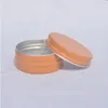 15g Orange Cream Packaging Aluminum Box Incense Candle Pomade Jars Empty 15ml Tea Jewelry Gift Potgoods Arjlp