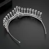 Pinces à cheveux Barrettes LUOTEEMI luxe mariée mariage bandeau diadème couronne accessoires pour femmes reine princesse haute qualité clair CZ bijoux de mode 230619