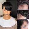 Nxy hår peruker mänskliga perruque cheveux humain bob peruk spets frontal för kvinnor pixie klippt försäljning 230619
