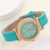 Wristwatches Women's Watch Necklace Ring Earrings Set Female's Gift For Mother's Day PU Strap Casual Quartz Good-looking MU8669