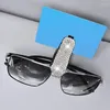 インテリアアクセサリーユニバーサルカーサングラスホルダーABS AUTO SUN VISOR GLASSES CLIP CARD BLING EYEGLASSES