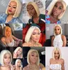 Nxy Hair Wigs Short Bob 613 Blonde Synthetic Wig Натуральная прямая средняя средняя для женщин теплостойким ежедневным использованию 230619