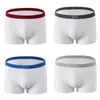 Cuecas Boxer Shorts Masculino Bambu Branco Algodão Respirável Juventude Masculino Cueca Boxers Curto Casual Sexy Cuecas Masculinas Cuecas 4psc 4XL 5XL 230619