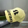 Summer Candy Color Designer Ball cap Couple Fashion Letter Holiday Travel Sports Sun Protection 10 Colors casquette