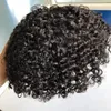 10mm Bouncy Wave Full Lace Toupee Brazilian Virgin Human Hair Replacement 8x10 Male Wig for Black Men