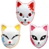 Lighting Halloween LED Mask Scary Glowing Fox Rave Purge Festival Props Men Women Masquerade Cosplay Costume Demon Slayer