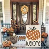 1 st, höst Thanksgiving Welcome Garden Flag Pumpkin Inch Double Sided Vertical Yard Seasonal Holiday Outdoor Decor