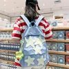 Sacs d'école WEIRDO japonais mignon fille petite foule auto-fait pentagramme sac à dos Ins polyvalent collège étudiant cartable haut
