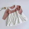 Kazak Betsy Flowers Çocuk Sweaters Jumbers Örgü Kazak Hardigan Kız Giysileri Çocuklar Çocuklar Toddler Örgü 230619