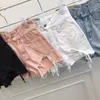 Kvinnors shorts streetwear stilfulla sexiga flickor vintage rippade jean hög midja denim kvinnlig sommar chic casual 230619