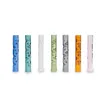 Colorful Replaceable Thick Glass Smoking Portable Handpipes Vaporizer Mouthpiece M Stem 3D Cooling Filter Cigarette Holder Pipes Tip Nails Straw Mouth Tool DHL