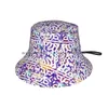 Bérets Inspiration ancienne seau chapeau soleil casquette mosaïque coloré carreaux Design abstrait motif géométrique pliable extérieur