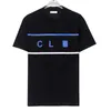 Poloshirts voor heren Designer Panelled Letter T-shirt Mode CL Ronde hals Luxe Business Splicing Printpatroon Womens Loose Tee