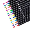 Akvarellborste pennpennor konstmarkör 48 färger akvarellpenspennor markörer pennor för att rita böcker kalligrafi skolförsörjning pappersvaror 230619